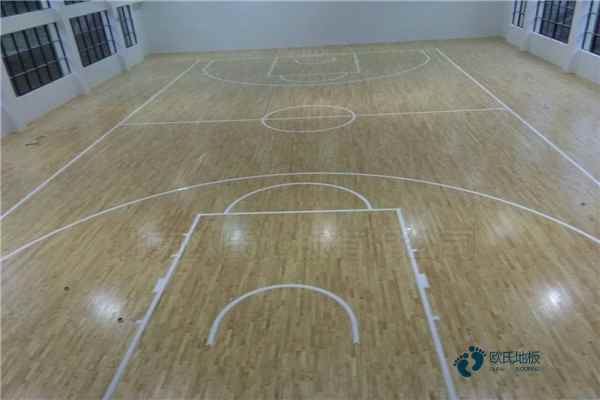 学校篮球场实木地板安装工艺