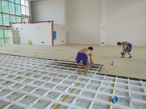 22厚运动篮球地板施工技术方案